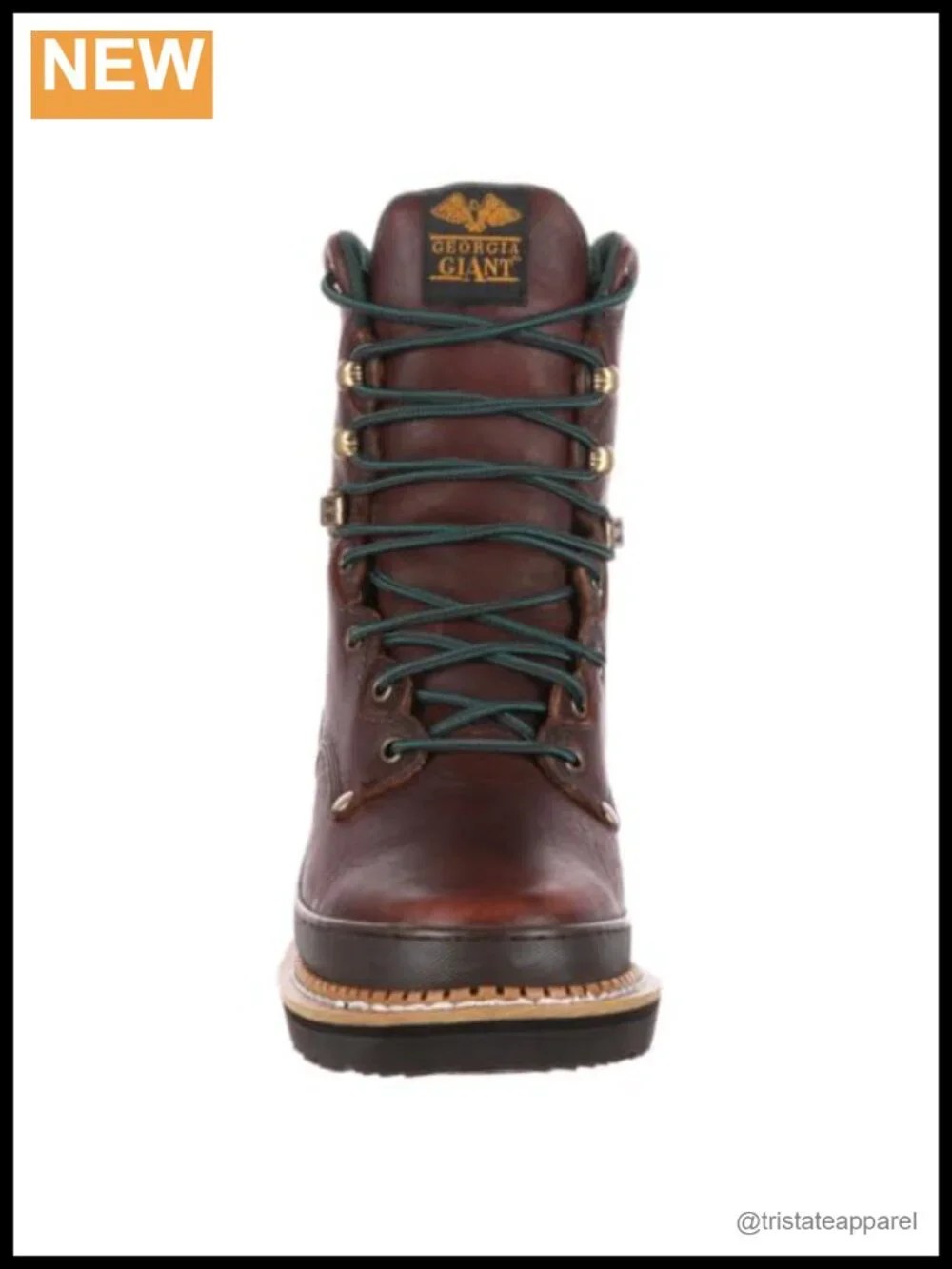 Full-Grain Leather Work Boots EVA Midsole Cushioned Safety Toe